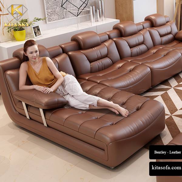 Bentley là mẫu ghế sofa da phòng khách cao cấp được rất nhiều khách hàng yêu thích.