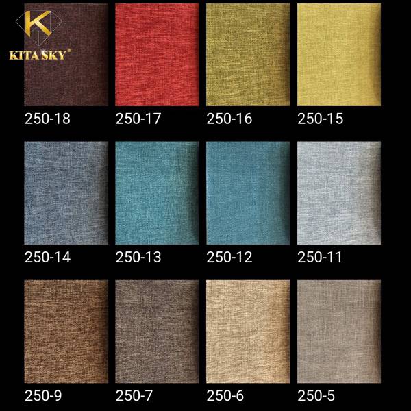 Top các mẫu vải bố mã 250 được yêu thích và ưa chuộng nhất. Với đa dạng màu sắc nhã nhặn và thanh lịch
