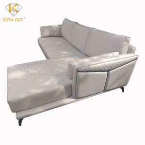 Mẫu sofa góc trái chữ L với phần tay thiết kế độc đáo