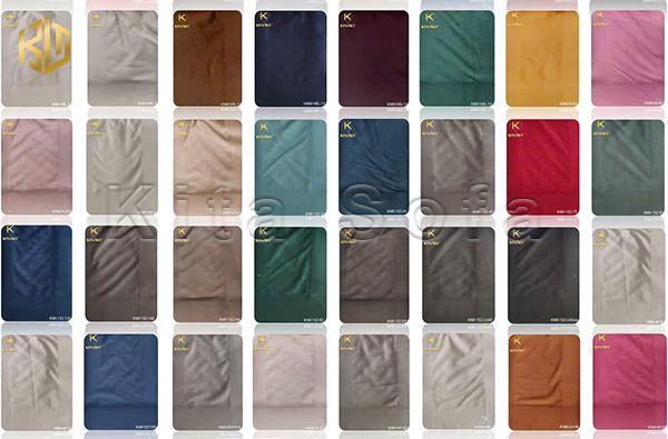 Bảng màu chất liệu vải nhung bọc ghế sofa